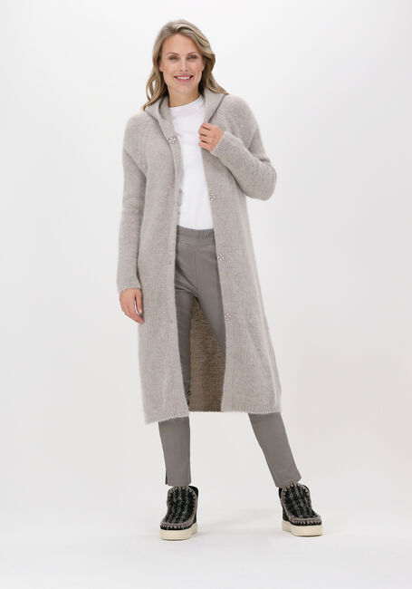 Taupe BELLAMY Strickjacke MABEL HOODED - large