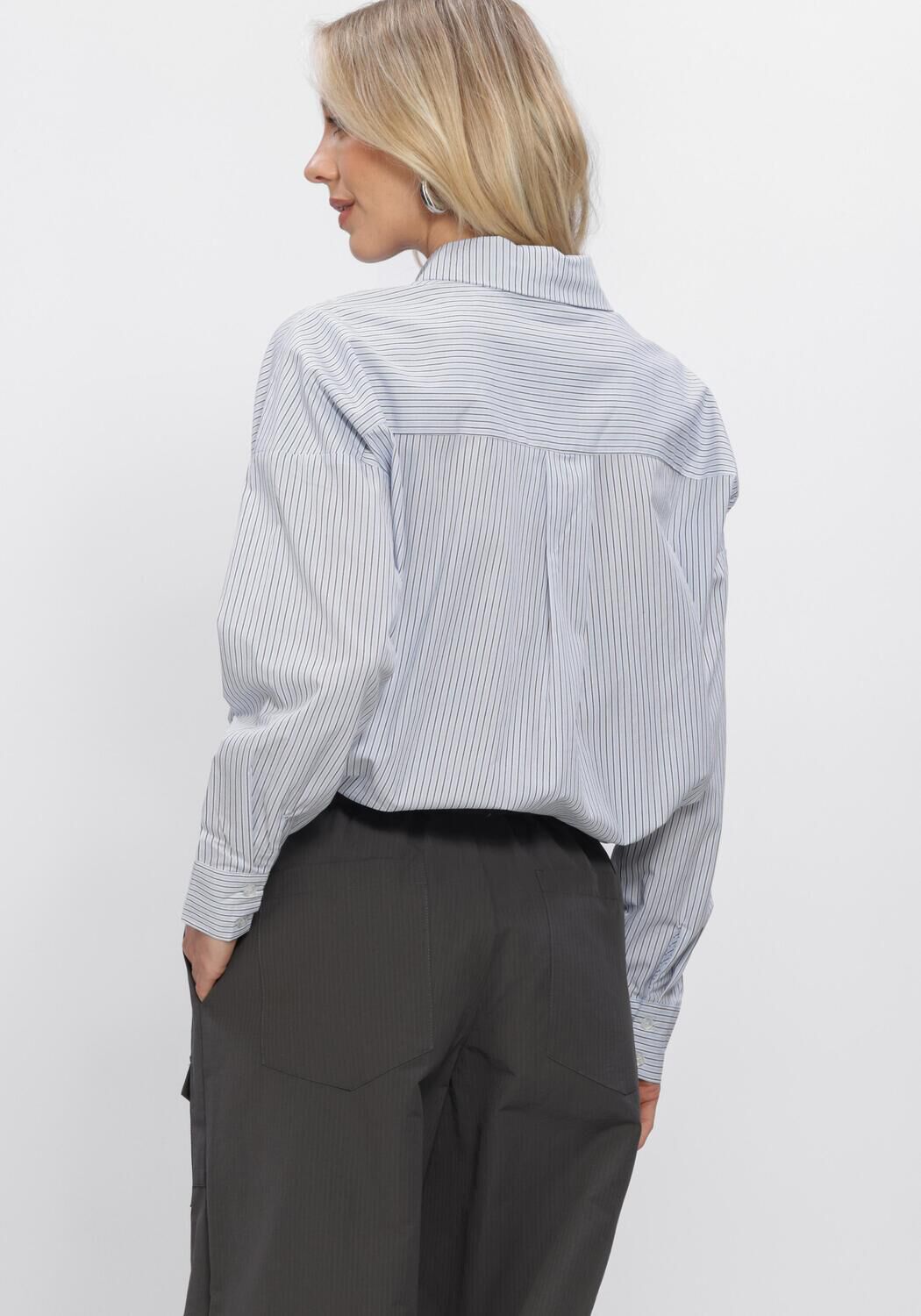 Blaue MY ESSENTIAL WARDROBE Blusen MWFELINE BOXY SHIRT - large