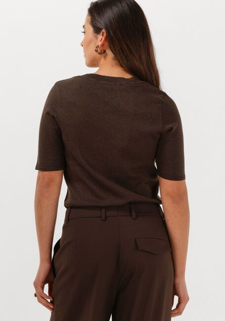 Braune SELECTED WOMEN T-shirt SLFLURA 2/4 KNIT O-NECK - large