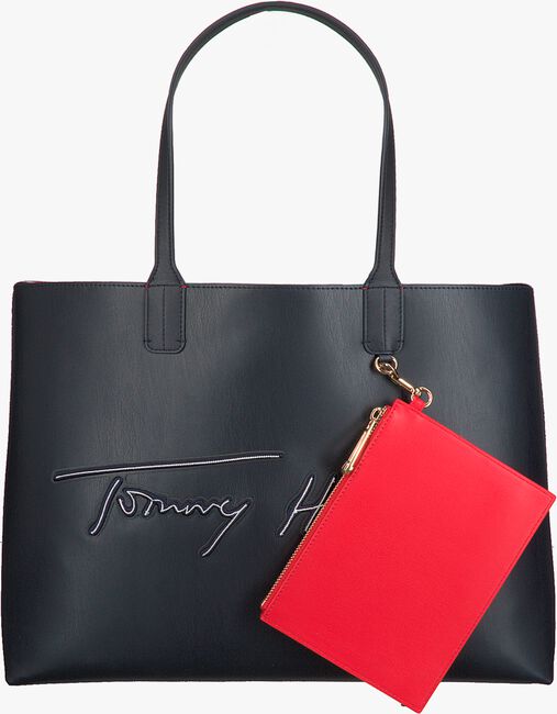Blaue TOMMY HILFIGER Shopper ICONIC TOTE SIGNATURE - large