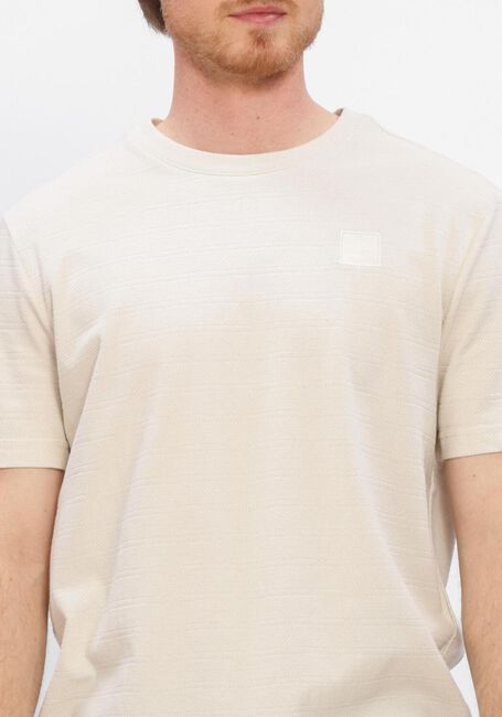 Beige PME LEGEND T-shirt JACQUARD STRIPED - large