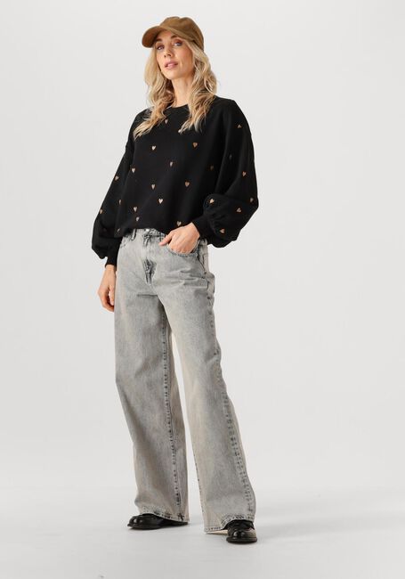 Schwarze YDENCE Pullover SWEATER HEARTS - large