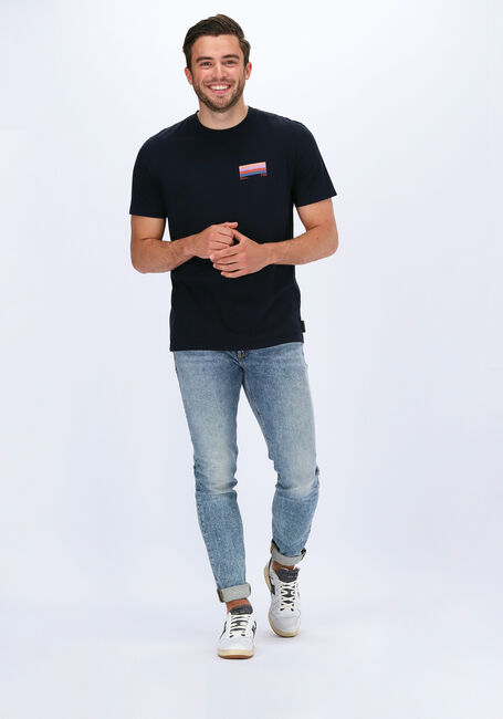 Dunkelblau SCOTCH & SODA T-shirt GRAPHIC LOGO T-SHIRT IN ORGANI - large