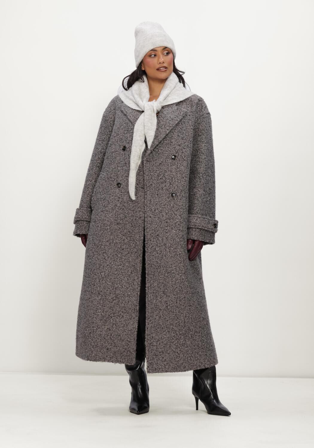 Dunkelgrau OMODA ATELIER M&auml;ntel OM-QUIRINE X QUINTY - large