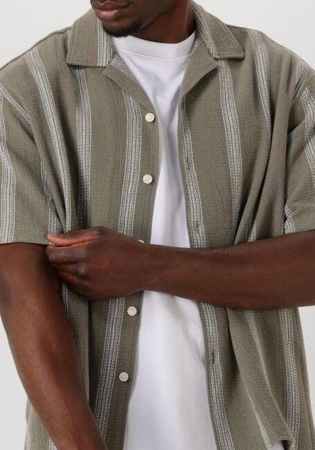 Grüne SELECTED HOMME Casual-Oberhemd SLHRELAX-SAL SHIRT SS RESORT - large
