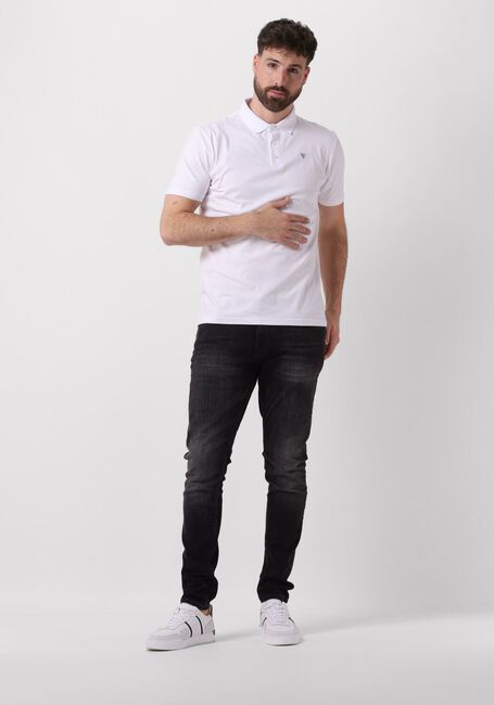 Weiße PURE PATH Polo-Shirt PURE LOGO POLO WITH CHEST PRINT - large