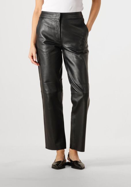 Schwarze Y.A.S. Hose YASLINE HMW LEATHER PANT - large