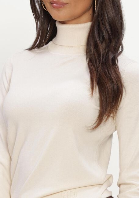 Ecru SILVIAN HEACH Pullover SWEATER TURTLENECK RECIK - large