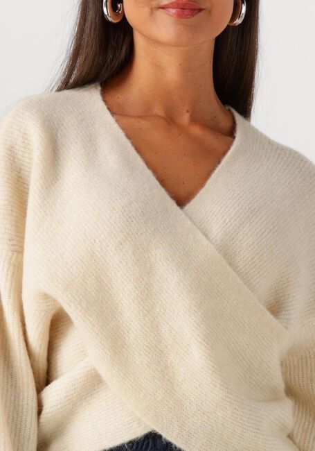 Ecru MSCH COPENHAGEN Pullover MSCHZINELLE HOPE WRAP PULLOVER - large