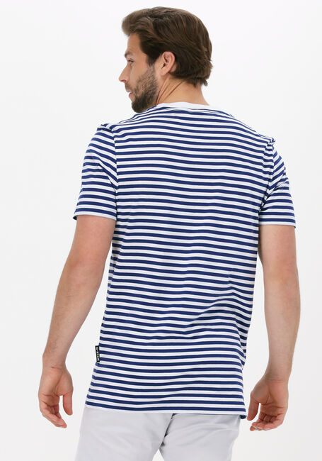 Blaue G-STAR RAW T-shirt STRIPE SLIM R T - large