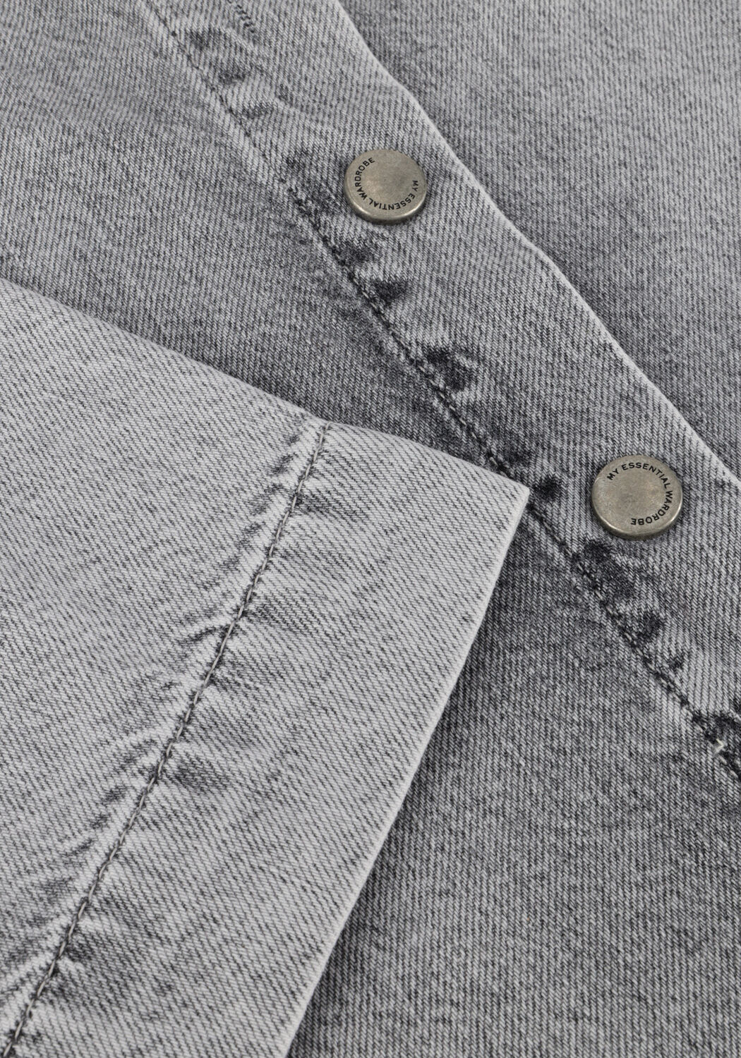 Hellgrau MY ESSENTIAL WARDROBE Blusen MALOMW143 BOXY SHORT SHIRT - large