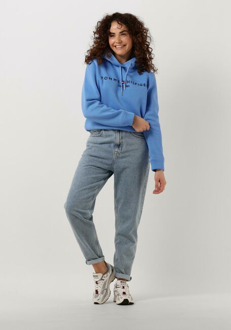 Blaue TOMMY HILFIGER Pullover REGULAR HILFIGER HOODIE - large
