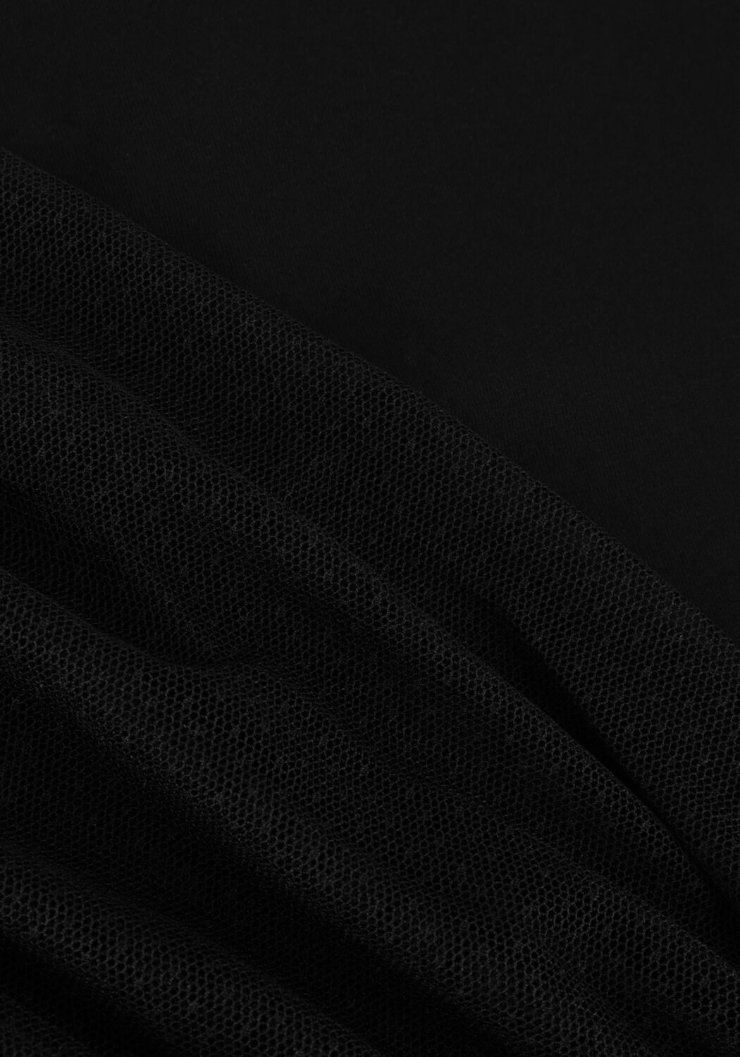 Schwarze SUMMUM Blusen JERSEY TOP DOTTED MESH AND JERSEY - large