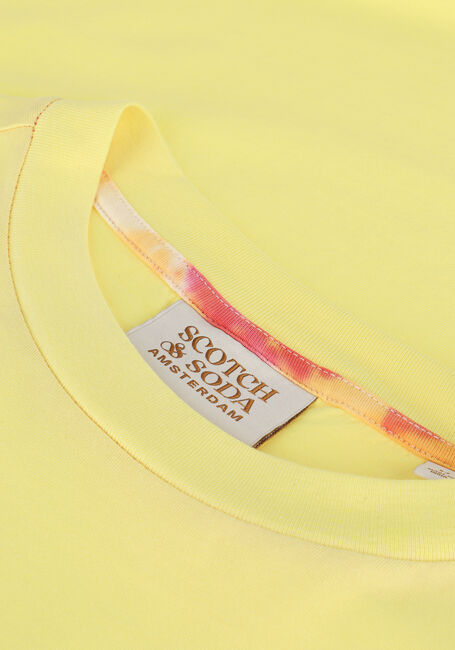 Gelbe SCOTCH & SODA T-shirt LOGO GRAPHIC JERSEY T-SHIRT IN ORGANIC COTTON - large
