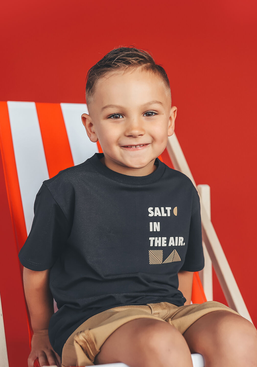 Schwarze YOUR WISHES T-shirt ADRIAAN SALT - large