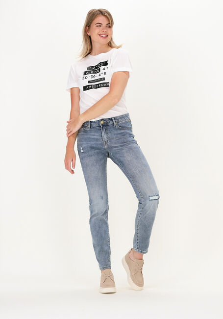 Blaue SUMMUM Slim fit jeans TAPERED JEANS RAIN DENIM - large