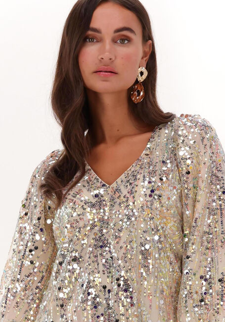 Beige NEO NOIR Minikleid SLOANE MULTI SEQUINS DRESS - large