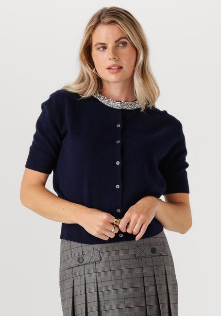 Dunkelblau JANICE Strickjacke MOON - large