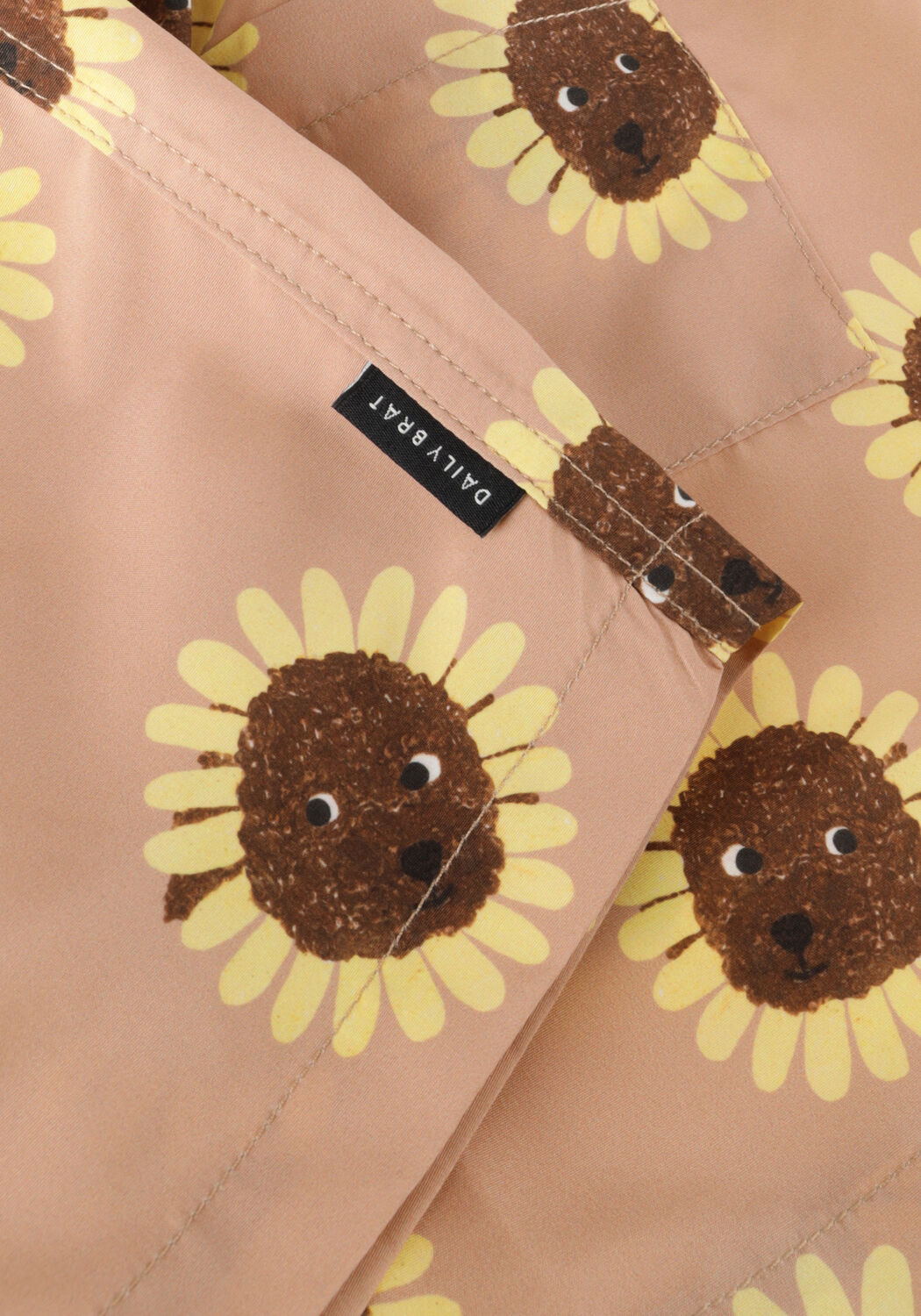 Beige DAILY BRAT Badehosen SUNNY DOG SWIMSHORT - large