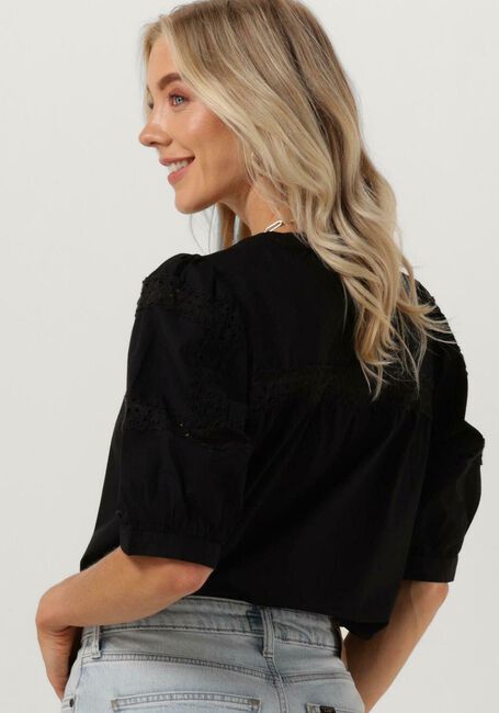Schwarze MSCH COPENHAGEN Blusen MSCHMARIBEL CENILLA 2/4 SHIRT - large