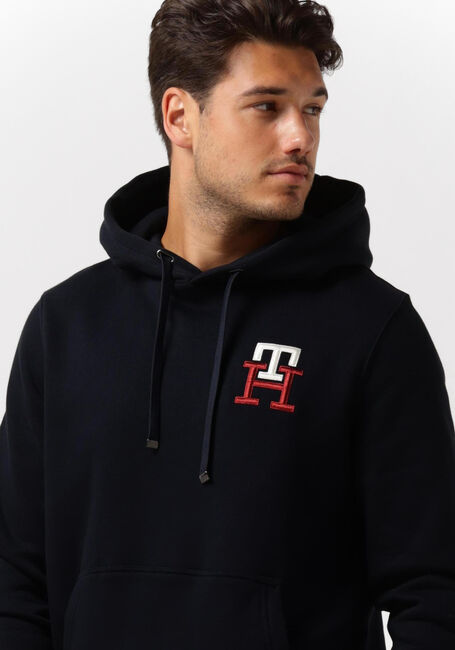 Dunkelblau TOMMY HILFIGER Sweatshirt ESSENTIAL MONOGRAM HOODY - large