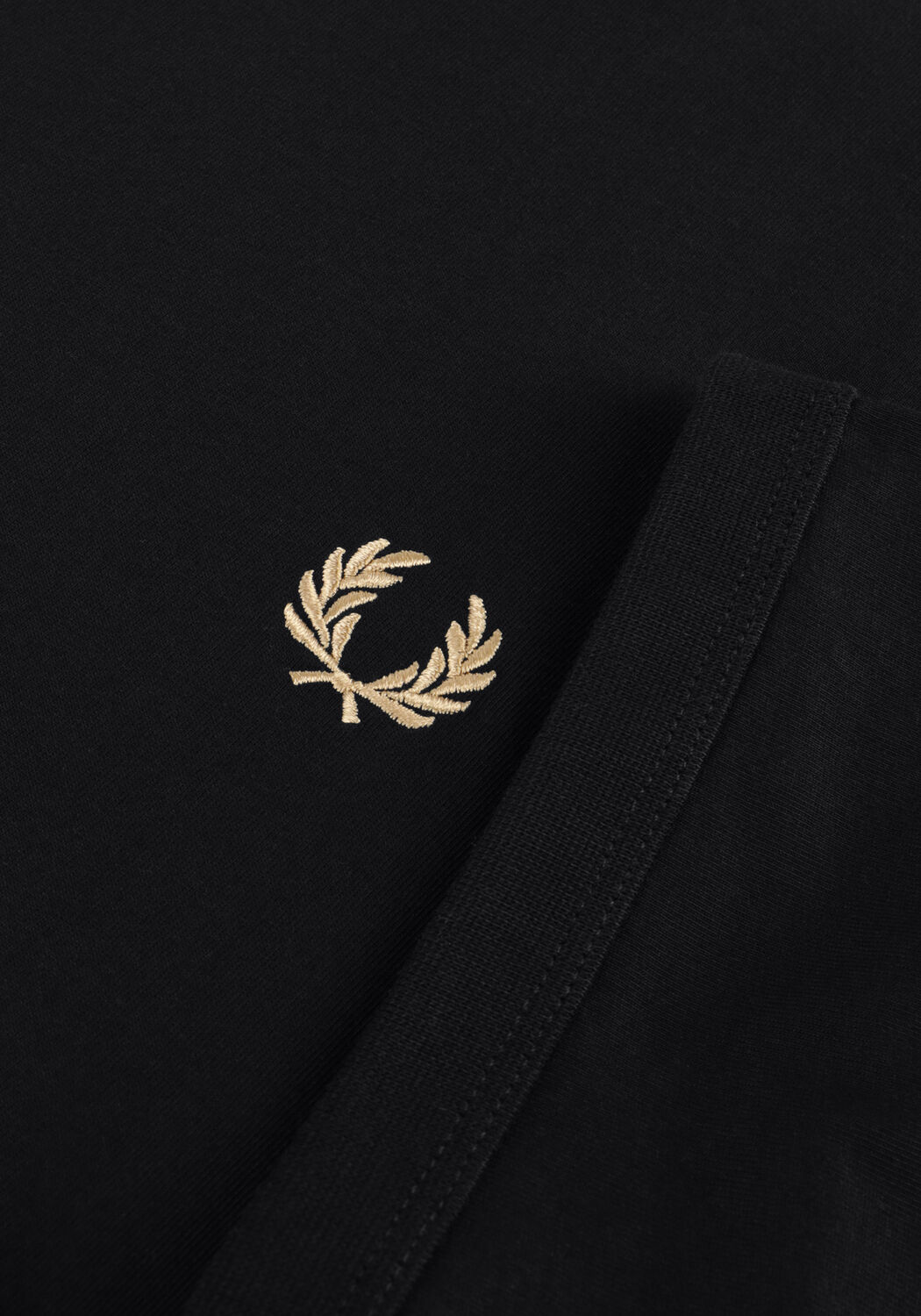 Schwarze FRED PERRY T-shirt RINGER T-SHIRT - large