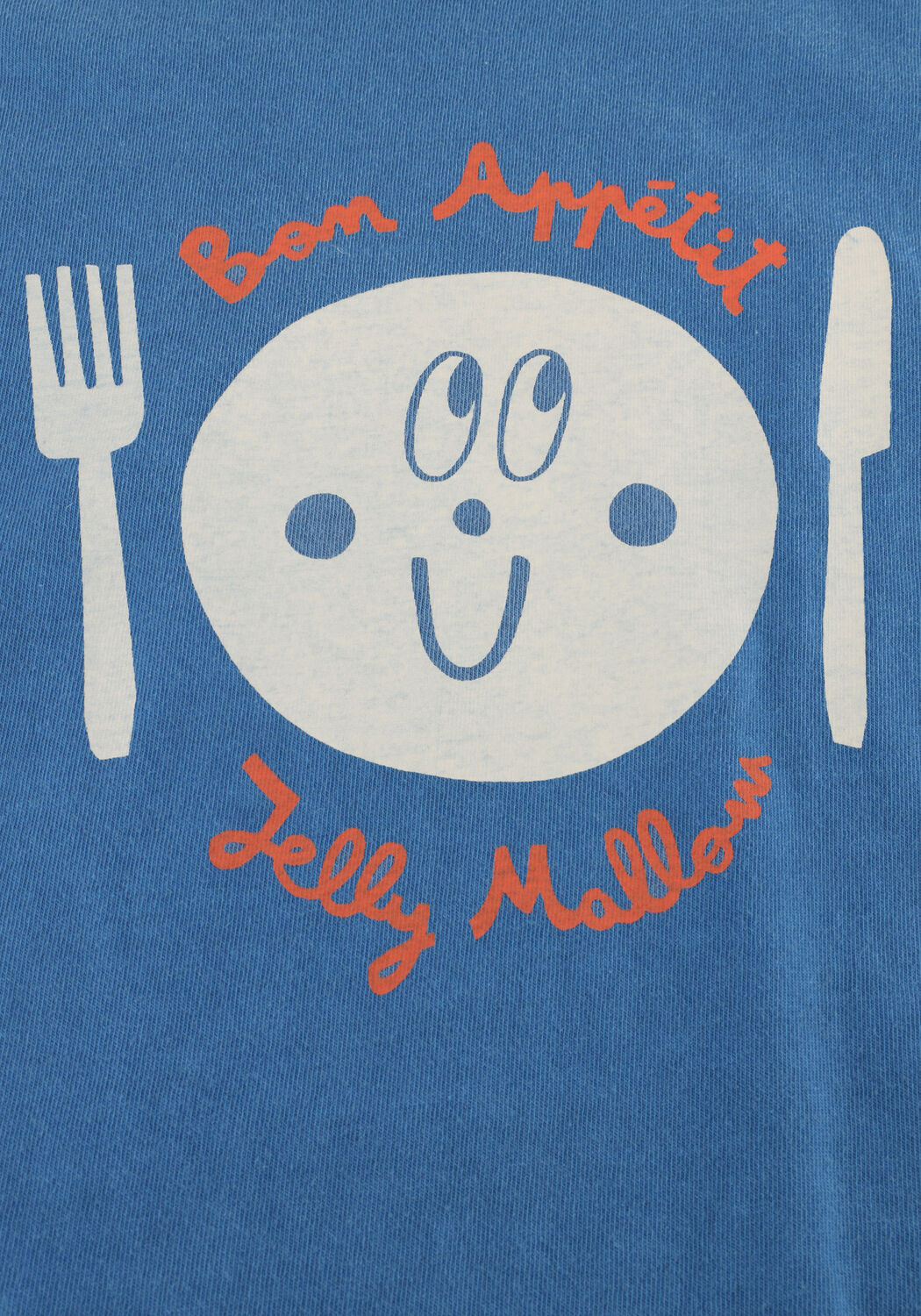 Blaue Jelly Mallow T-shirt BON APPETIT PIGMENT T-SHIRT - large