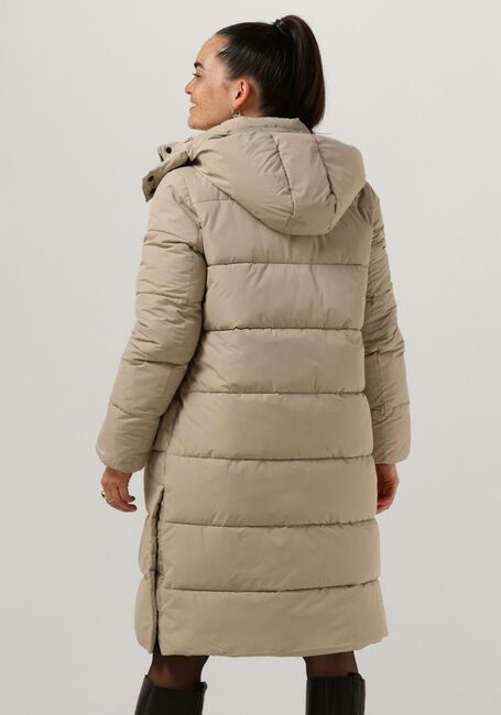 Beige CALVIN KLEIN Wattierte Jack MONOLOGO NON DOWN LONG PUFFER - large