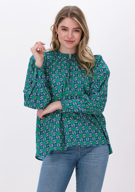 Grüne DEA KUDIBAL Blusen BEATRICE NS (CO) - TUNIC WITH VOLUME SLEEVES - large