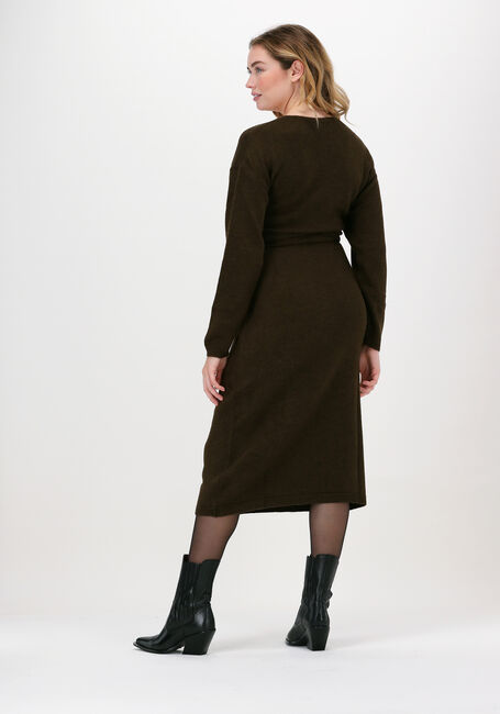 Braune NA-KD Midikleid WRAPPED MIDI DRESS - large