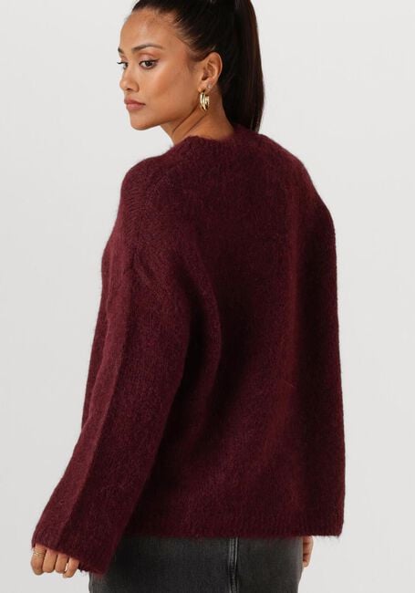 Bordeaux SELECTED WOMEN Pullover SLFGABRIELLA LS KNIT NEW O-NECK - large