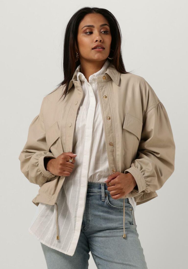 beige ibana lederjack jarel