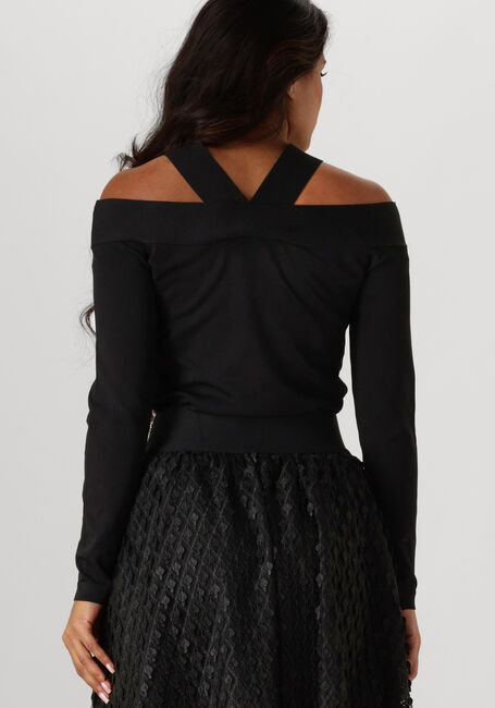 Schwarze SUMMUM Pullover BARE SHOULDER TOP DULL - large