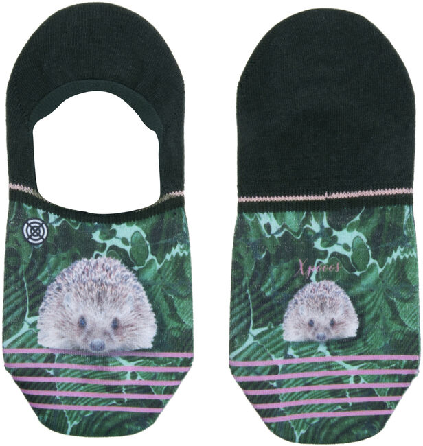 Grüne XPOOOS Socken HEDGEHOG INVISIBLE - large