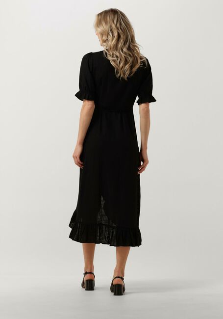 Schwarze OBJECT Midikleid OBJAMMIE S/S WRAP LONG DRESS - large
