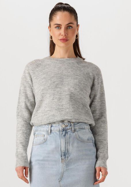 Hellgrau SELECTED FEMME Pullover LULU LS KNIT O-NECK B - large