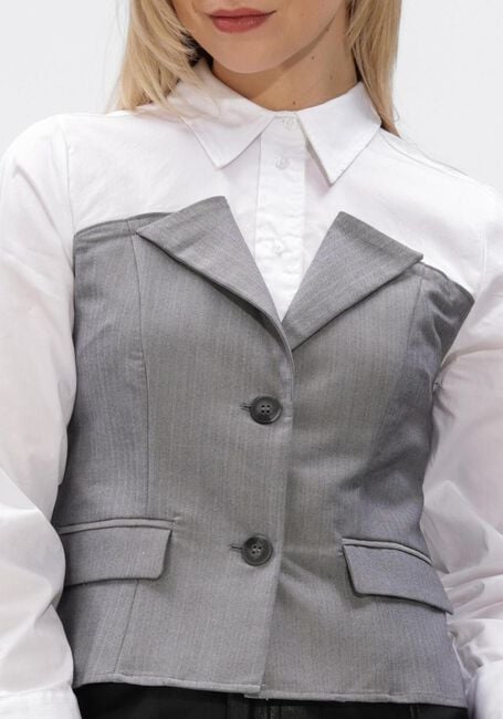 Wei&szlig;e CO'COUTURE Tops & T-shirts POLLY CORSAGE MIX SHIRT - large