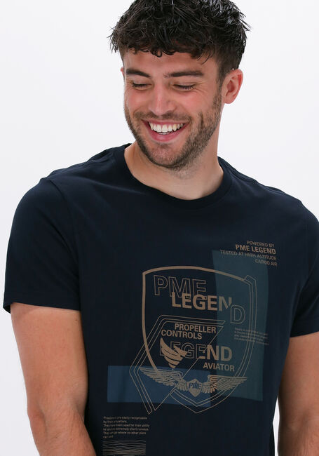 Dunkelblau PME LEGEND T-shirt SHORT SLEEVE R-NECK SINGLE JERSEY - large