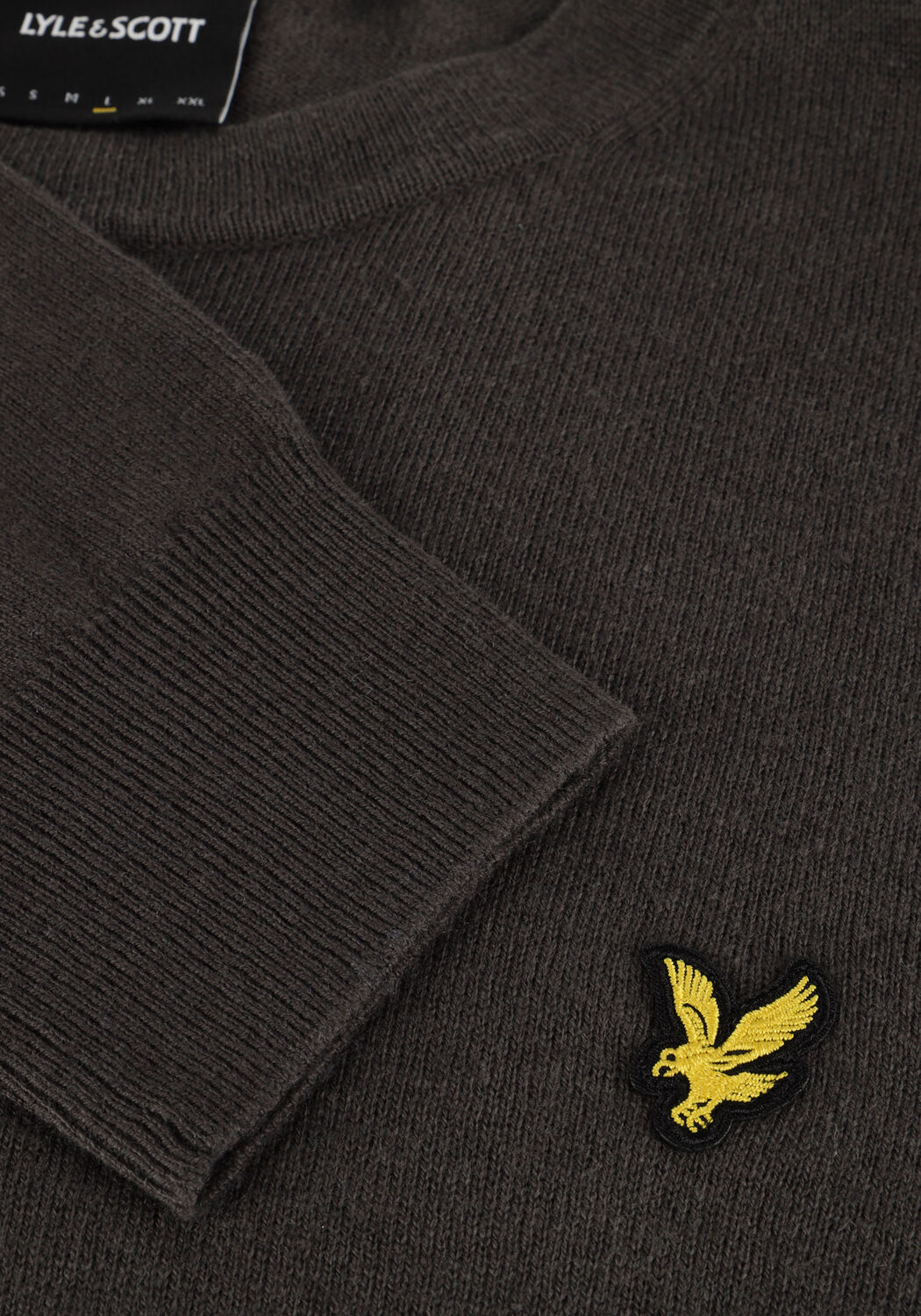 Dunkelgrau LYLE & SCOTT Pullover COTTON MERINO CREW NECK JUMPER - large
