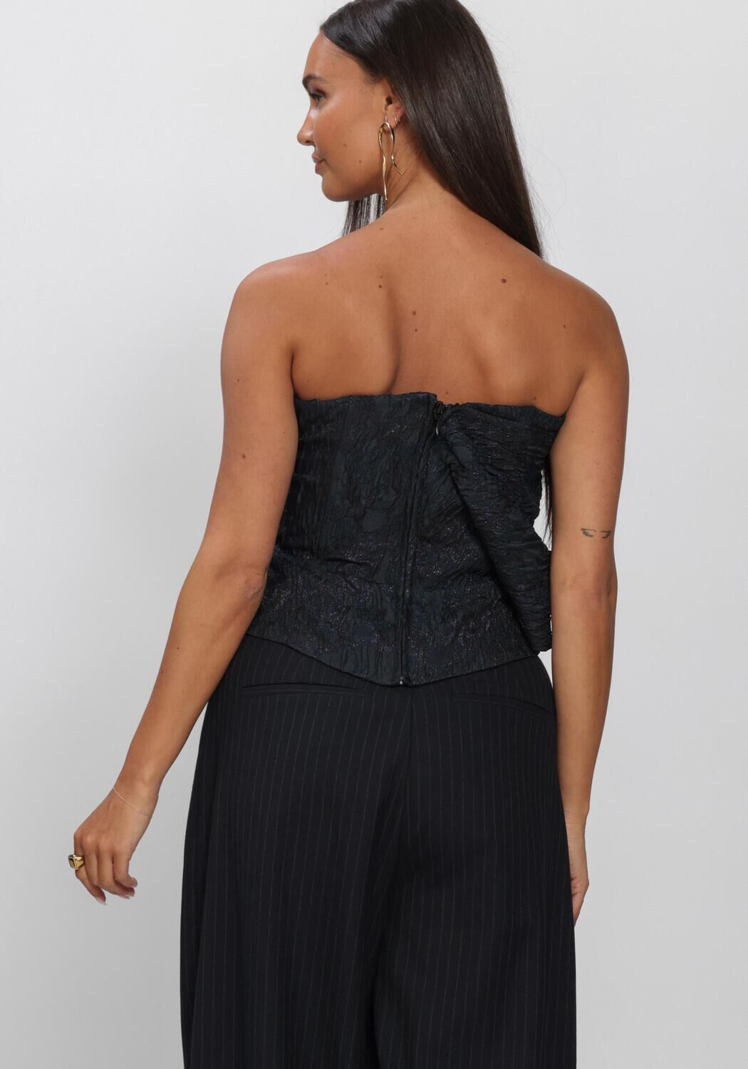 Schwarze BY-BAR Top JULA JACQUARD TOP - large