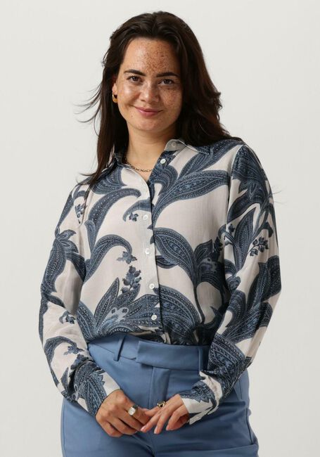 Blaue MOS MOSH Blusen MMTAYLOR PAIZ SHIRT - large