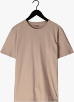 Beige SELECTED HOMME T-shirt SLHPAN LINEN SS O-NECK