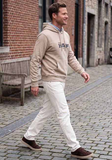 Beige TOMMY HILFIGER Sweatshirt NAUTICAL GRAPHIC HOODIE - large