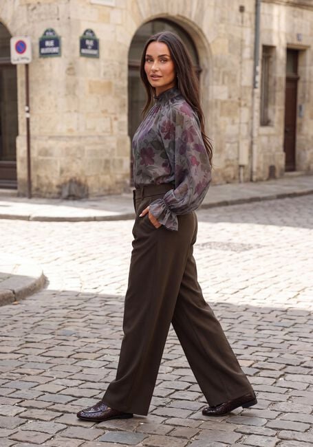 Gr&uuml;ne MSCH COPENHAGEN Weite Hose MSCHCHICA HENRIKA PANTS - large