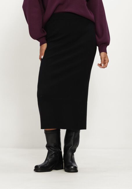 Schwarze MSCH COPENHAGEN Midirock MSCHAGATHA EAST HW SKIRT - large