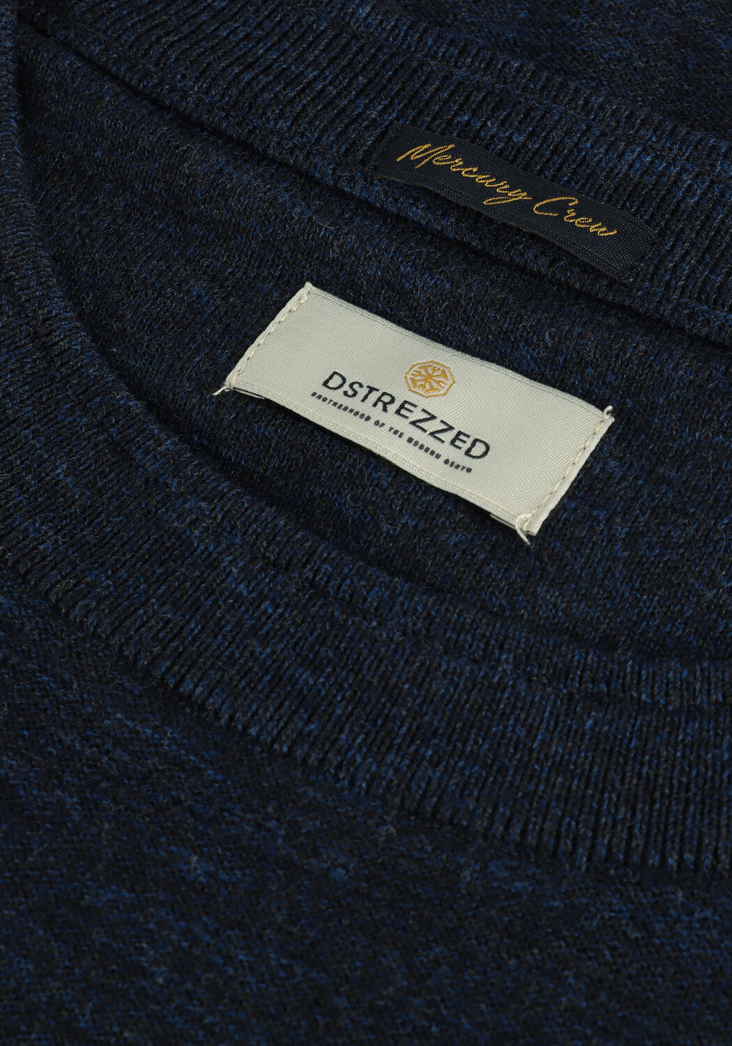 Blaue DSTREZZED Pullover MERCURY CREW MELANGE SLUB - large