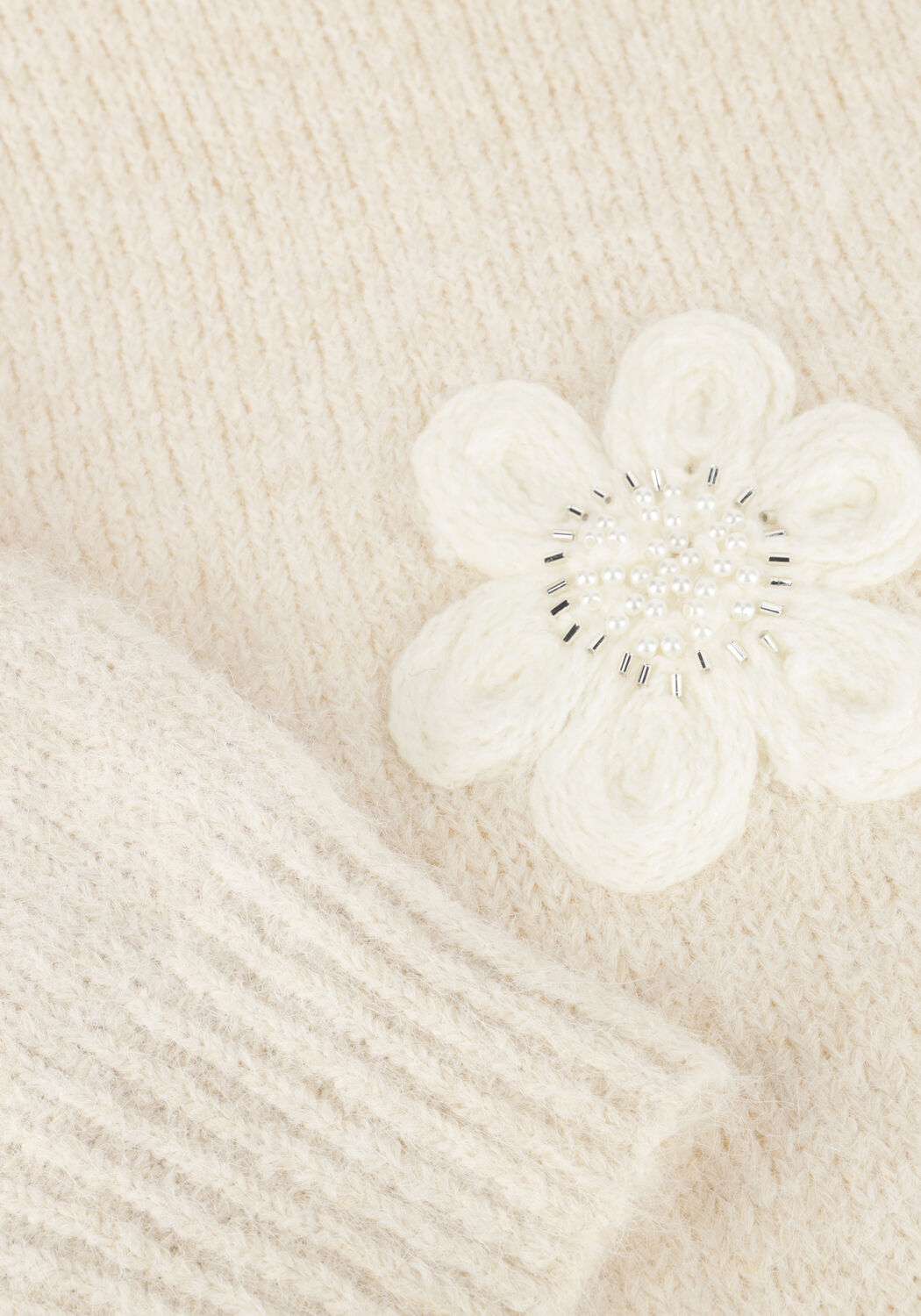 Wei&szlig;e NUKUS Pullover CHIACA PULLOVER FLOWER - large