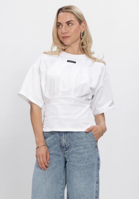 Wei&szlig;e HAUTE L'AMITI&Eacute; Tops & T-shirts ROMIE PLEAT TEE - large