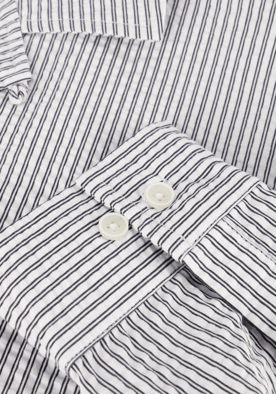 Nicht-gerade weiss ANERKJENDT Casual-Oberhemd AKKURT L/S STRIPE SHIRT - large