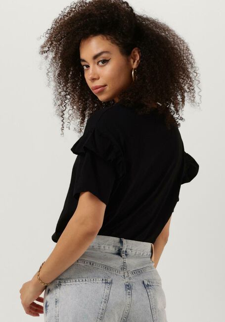 Schwarze SELECTED FEMME T-shirt SLFRYLIE SS FLORENCE TEE - large